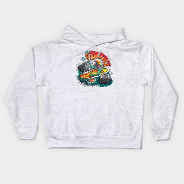 Yak Attack Kids Hoodie by OutdoorMayhem